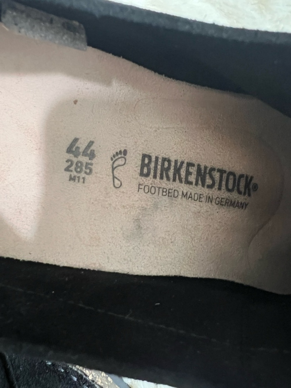 Birkenstock Pasadena Black Suede Shoes Men’s Size 11 EU 44 Lace Up Comfort EUC - Picture 10 of 14